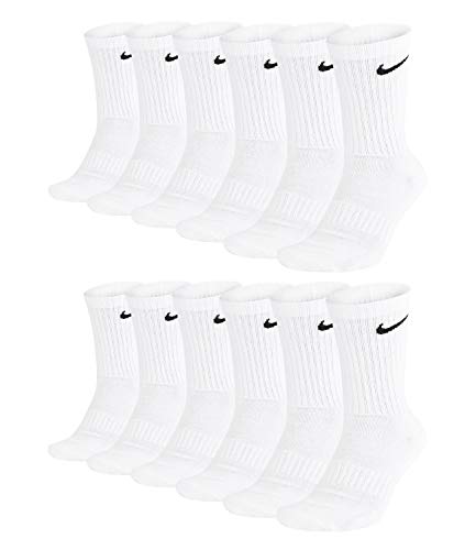 Nike Calcetines de entrenamiento para hombre Everyday Cushioned Crew (6 pares)