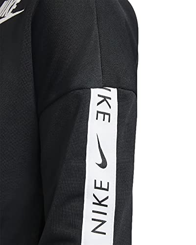 NIKE G NSW TRK Suit Tricot Tracksuit, Niñas, Black/White, S