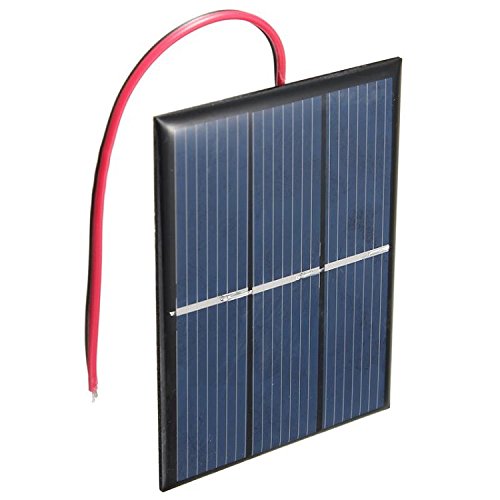 NUZAMAS Conjunto de 4 Piezas 1.5V 0.65W 60X80mm Micro Mini Celdas de Paneles solares para energía Solar, DIY Home, Science Projects - Juguetes - Cargador de batería