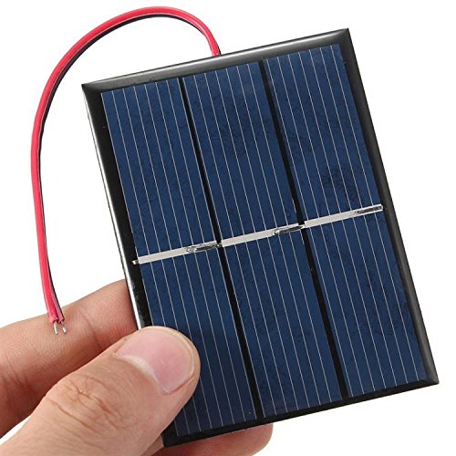 NUZAMAS Conjunto de 4 Piezas 1.5V 0.65W 60X80mm Micro Mini Celdas de Paneles solares para energía Solar, DIY Home, Science Projects - Juguetes - Cargador de batería
