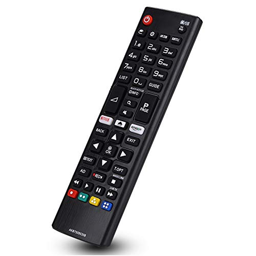 OKBY Nuevo Control Remoto de Repuesto para TV: Control Remoto liviano y portátil para Uso doméstico, Distancia de Control Remoto de hasta 8 Metros (NO Incluye batería)