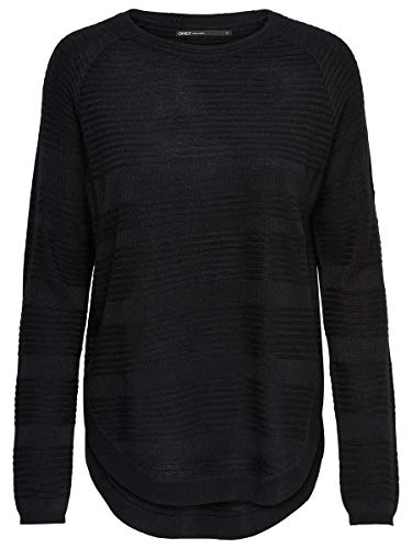 ONLY Onlcaviar L/s Pullover Knt Noos, Suéter para Mujer, Negro (Black Black), 42 (Talla del fabricante: X-Large)