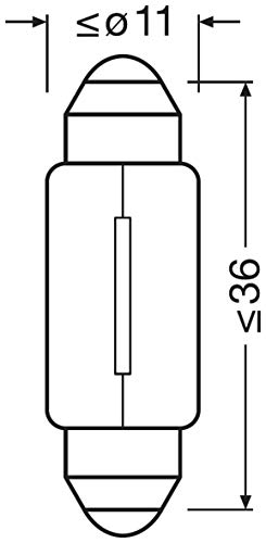 Osram 6418 Neolux Standard Lámpara Halógena de Faros, Blíster Doble