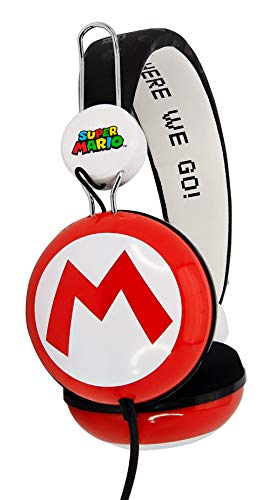 OTL Technologies - Auriculares con Cable Rojo Super Mario Icon Multiplataforma (Nintendo Switch)