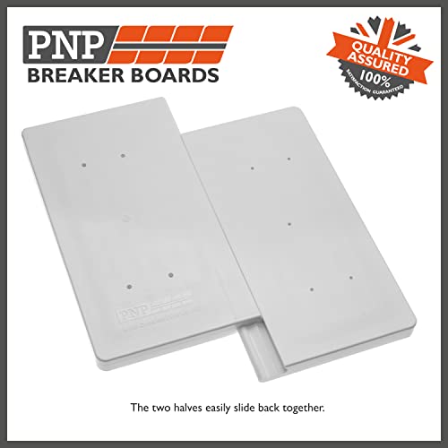 PnP Tablas de plástico para rompe/romper romper con cinturón negro Taekwondo, Tae-Kwon-Do Karate Martial Arts Professionals (ITF Preferred White Board – 15 m libras fuerza de rotura)