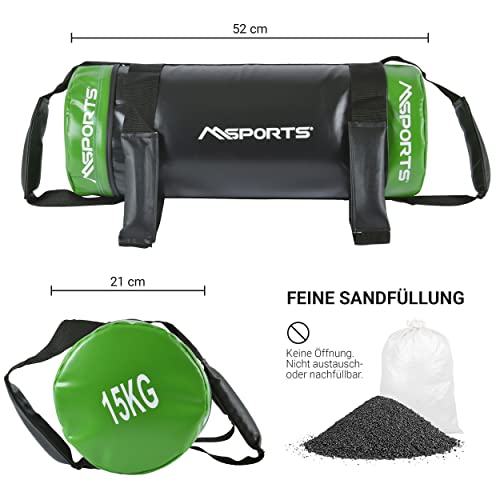 Power Bag Premium 5-30 kg Gimnasio Bag - Saco de arena para gimnasia funcional saco de peso, saco