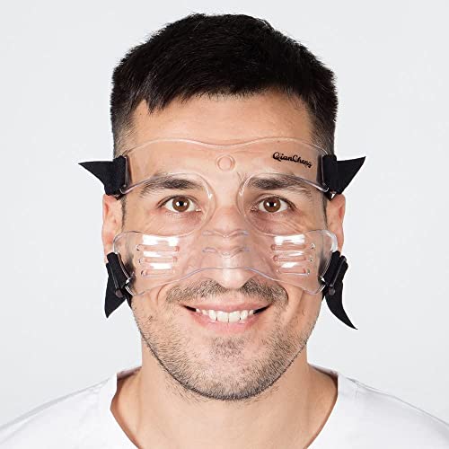 Protector facial de nariz QianCheng, mascarilla facial protectora L5 (L) - puente nasal alto