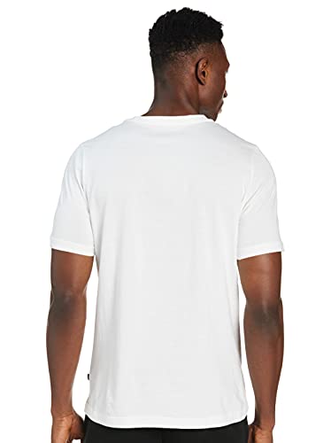 PUMA ESS Logo tee Camiseta, Hombre, Blanco, L