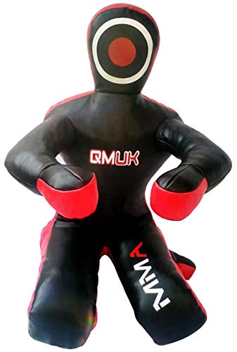 qmuk MMA Grappling dummy – sentado frente mano luchando – lienzo, 70" (180 cm)