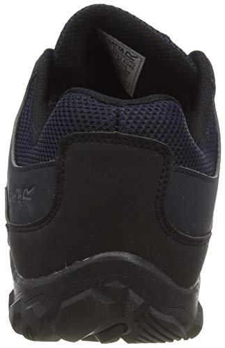 Regatta edgepoint III' Waterproof Walking Shoes, Zapatillas de Senderismo Hombre, Azul (Navy/Burnt Umbre Qfd), 44 EU