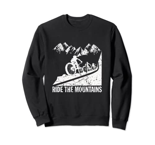 Ride the Mountain MTB Downhill Free Mountainbiker Sudadera