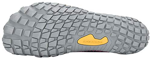 SAGUARO Mujer Zapatos Minimalistas Comodas Respirable Zapatillas de Trail Running Ligeras Calzado Barefoot Antideslizante para Gimnasio Fitness Senderismo Montaña, Rojo 39 EU