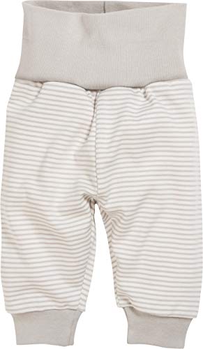 Schnizler Baby-Pumphose Interlock Striped Pantalones de Deporte, Beige, 56 cm Unisex Bebé