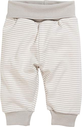 Schnizler Baby-Pumphose Interlock Striped Pantalones de Deporte, Beige, 56 cm Unisex Bebé