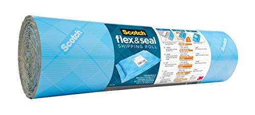 Scotch Flex & Seal Rollo de envío, 38 cm x 3 m - Una alternativa fácil y eficaz a cajas de cartón, sobres acolchados o de polietileno y bolsas de burbujas