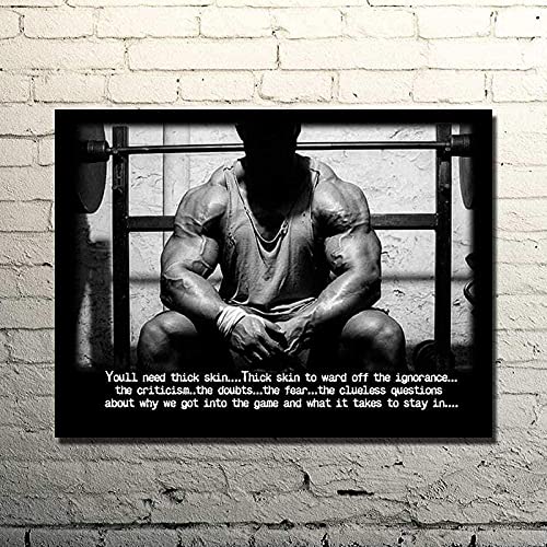 Sexy hombre músculo culturismo Poster entrenamiento Poster hogar gimnasio Decoracion motivacional pared arte fitness Poster inspirador cita lienzo gimnasio pared Poster J04123