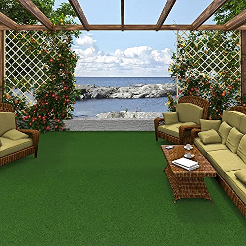 Snapstyle Kingston - Alfombra de césped Artificial - para Jardín, Terraza, Balcón - Verde - 13 tamaños
