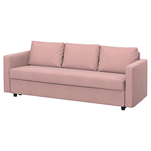 Soferia Funda de Repuesto para IKEA FRIHETEN Funda para sofá Cama de 3 plazas, Tela Majestic Velvet Blush Pink, Rosa