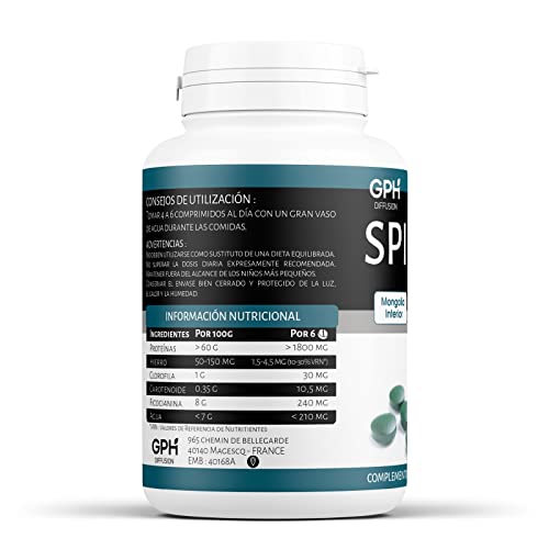 Spirulina orgánica 500mg - 300 comprimidos