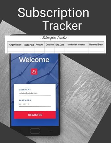 Subscription Tracker: Manage All of Your Online and Other Subscription Services