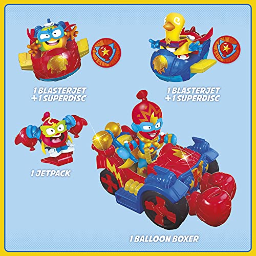 SUPERTHINGS Balloon Boxer – Gran vehículo con Dos vehículos acoplables, 3 SuperThings y 1 Kazoom Kid Exclusivo