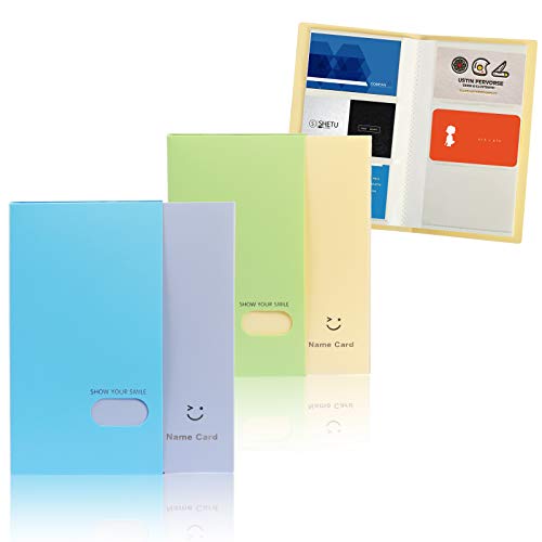 tarjetero Zoomsky para guardar 240pcs tarjetas de visita o coleccionar cartas magic de tarjetero plastico de doble cara, color azul y verde (tarjetero)