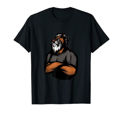 Tiger Fit Body para hombres, mujeres y niños Gym Human Tiger Fitness Camiseta