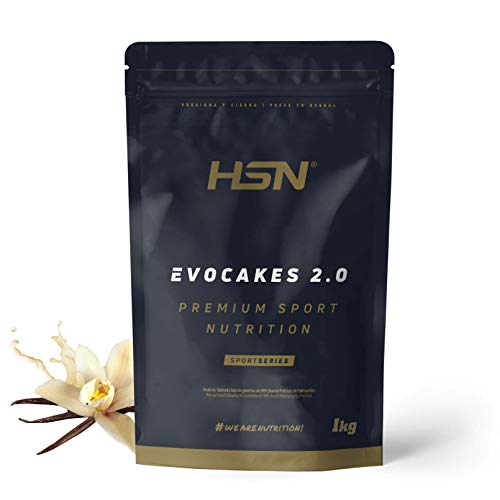 Tortitas Proteicas de HSN Evocakes 2.0 | Sabor Vainilla 1 Kg = 10 Tomas por Envase | Protein Pancake: Preparado de Tortitas de Avena + Claras + Whey | Tortitas Fáciles y Rápidas de Hacer