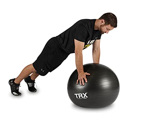 TRX Entrenamiento Balón de Estabilidad Hecho a Mano con Vinilo Anti Deslizante y Resistente (55 cm de diámetro)
