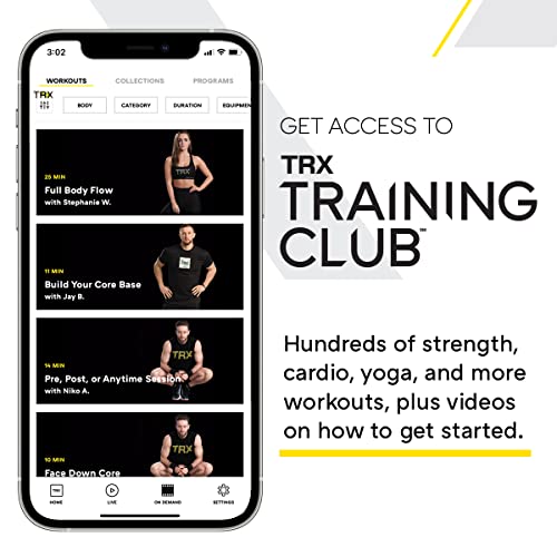 TRX GO Bundle - Sistema de entrenamiento en suspensión - Para quienes viajan mucho por trabajo y entusiastas del fitness en todas sus etapas - App del club de entrenamiento TRX - Gris