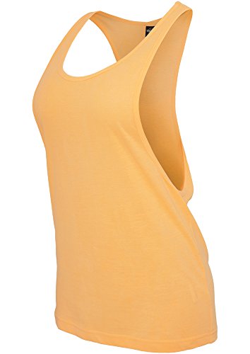 Urban Classics Ladies Loose Burnout Tanktop Camiseta de Deporte, Naranja (Neonorange), Small (Talla del Fabricante: Small) para Mujer