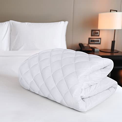 Utopia Bedding - Protector de colchón Acolchado (160x200 cm) - Microfibra - Transpirable - Funda para colchon estira hasta 30 cm de Profundidad - 160 x 200 cm, Cama 160