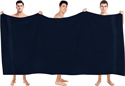 Utopia Towels - Lujosa Toalla de Baño Jumbo (90 x 180 CM, Azul Marino) - 600 GSM, 100% Algodón Ring Spun Altamente Absorbente y de Secado Rápido - Sábana de Baño Súper Suave (Paquete de 2)