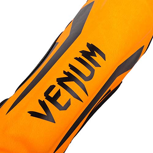 VENUM - Protector Tibias Infantil Elite, N'est Pas Applicable, Niño, Color Fluo/Orange, tamaño Talla L (Francia. Talla Fabricante: L)