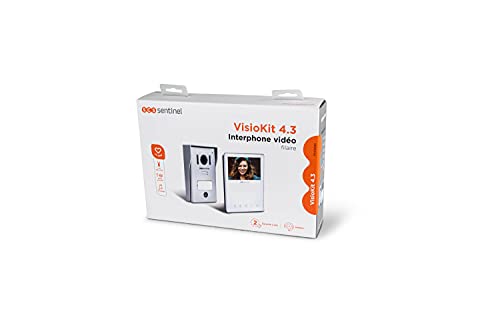 Videoportero 2 Hilos VisioKit 4.3 - Videoportero con Pantalla de 4,3" - Videoteléfono con Cable, Timbre con Cable, Hardware antivandálico - PVF0051- SCS Sentinel