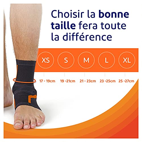 VoltActive - Tobillera izquierda para alivio del dolor en el tobillo durante tus actividades diarias/deportivas, 100 años de experiencia ortopédica, talla XL, 1 unidad