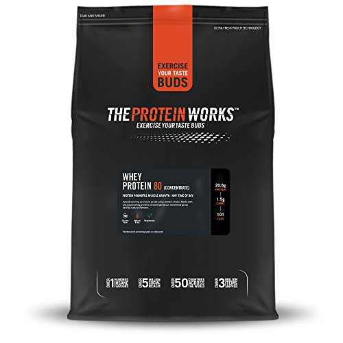 Whey Protein 80 | 82% De Proteína | Batido Alto En Proteínas & Bajo En Azúcares | THE PROTEIN WORKS | Crema de Vainilla | 1kg