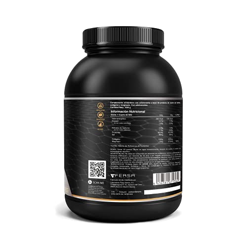 Whey Protein | Proteina whey pura con colágeno + magnesio | Mejora tus entrenamientos | Protege y aumenta la masa muscular | 1000g de proteína (Vainilla)