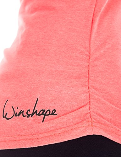 Winshape – Bolsa de Mujer Fitness Yoga Pilates WS4 3/4 – Camiseta Pulsera, Mujer, Color Coral neón, tamaño Small