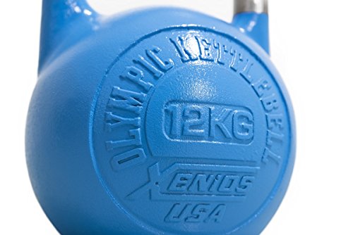 Xenios USA XSSTOKBL12 Pesa Rusas - Russian Girevoy Competition Kettlebell 12 Kg Ideal para la práctica del Entrenamiento Funcional, WOD, potenciamiento Muscular