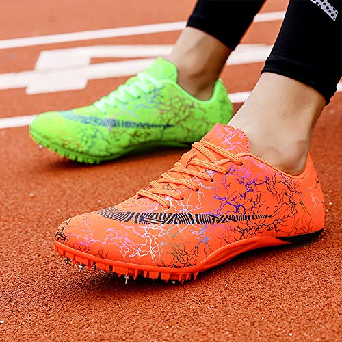 ZRSH Mujers Hombres Zapatillas de Atletismo Unisex, 8 Clavos de Competición de Atletismo al Aire Libre Zapatillas de Clavos Deportivas Profesionales Zapatillas de Clavos,003,37EU