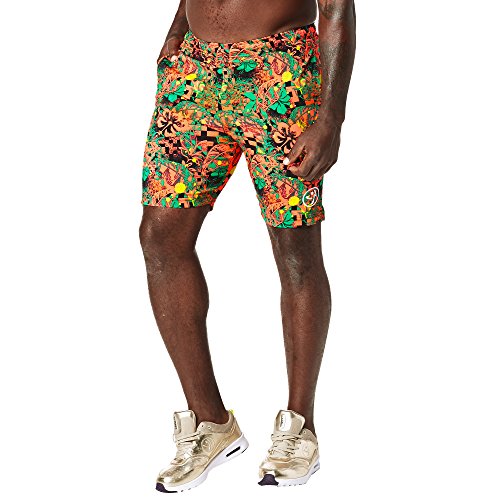 Zumba Fitness Hombre Get Tropical Pantalones Cortos Hombres unterseiten, Todo el año, Hombre, Color Zumba Green, tamaño Extra-Small