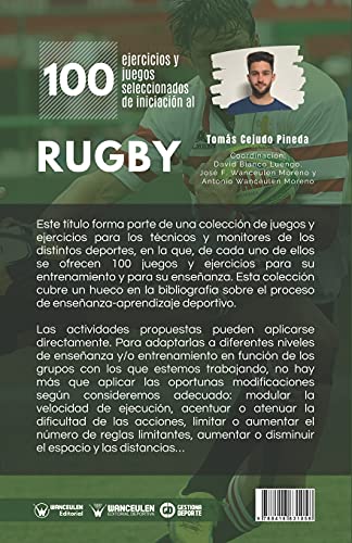 100 Ejercicios y juegos seleccionados de Iniciación al rugby
