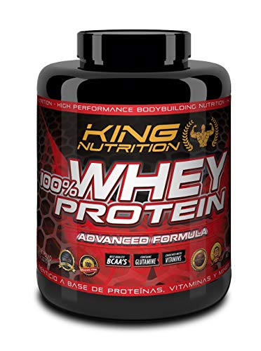 100% Whey Protein 2,27 kg King Nutrition Proteina Concetrada 80% Vainilla Canela
