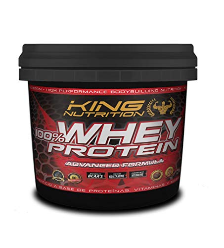 100% Whey Protein 4 kg King Nutrition Proteina Concetrada 80% Chocolate