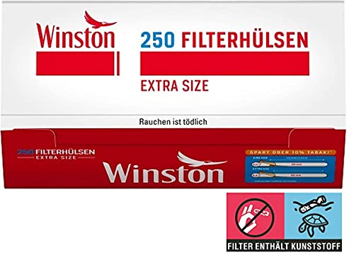 1000 (4x250) Winston EXTRA (Tubos, Tubos de filtros, Tubos de cigarrillos)