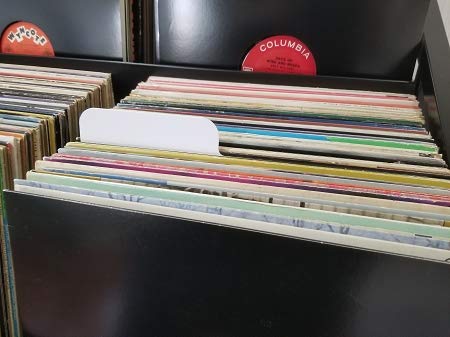 20 DIVISORES CLASIFICADORES DE Carton Duro Color Blanco para Discos de Vinilo LP - Ref. 1183