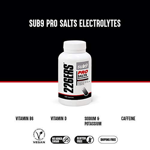 226ERS Sub9 Pro Salts Electrolytes | Sales Minerales con Vitaminas y Cafeína, Electrólitos - 100 cápsulas