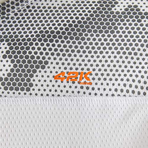 42K Running - Camiseta técnica 42K MIMET Hombre White Hexagon XS
