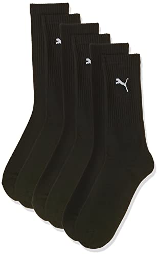 6 pair Puma Sport Socks Tennis Socks Gr. 35 - 49 Unisex, Farben:200 - black, Socken & Strümpfe:39-42